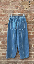 Embroidered Tie Front Pants