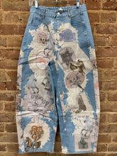Western Motif Patch Loose Jean