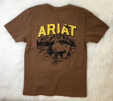 Boys Ariat Bison Sketch Shield T-Shirt