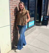 Cheetah Print Baby Doll Top