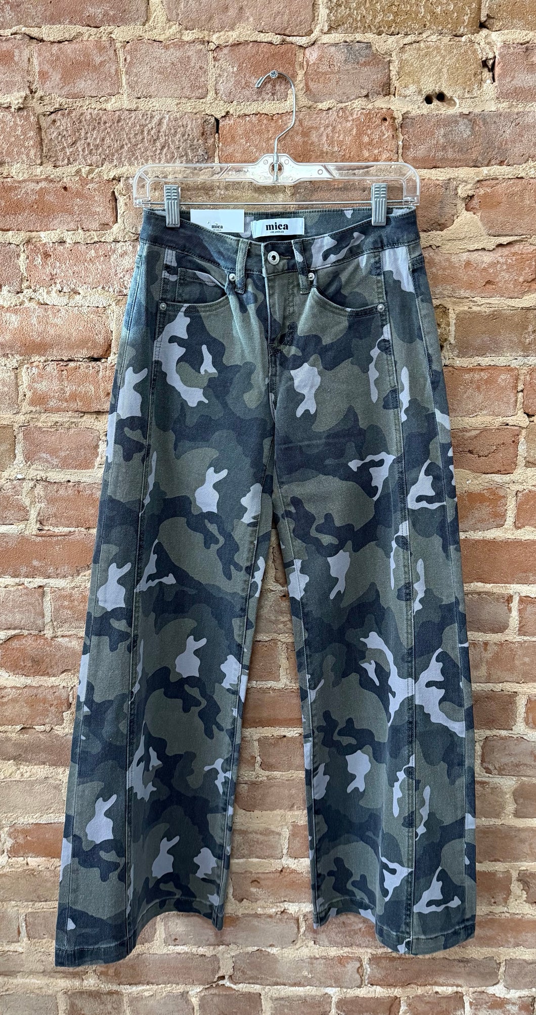 Camo Wide Leg Jean