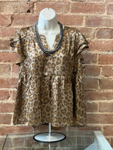 Cheetah Print Baby Doll Top