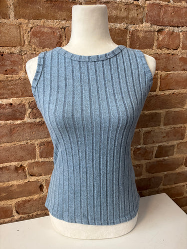 Mineral Washed Ribbed Tank Top