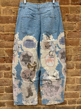 Western Motif Patch Loose Jean