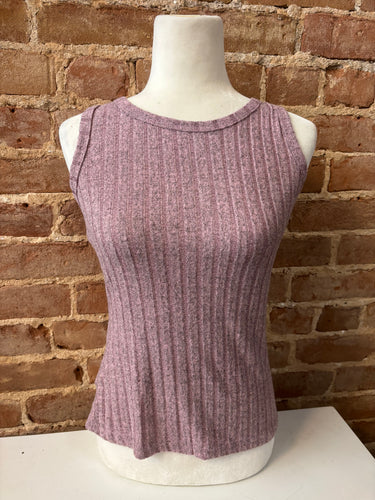 Mineral Washed Ribbed Tank Top