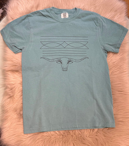 Longhorn Boot Stitch Graphic Tee