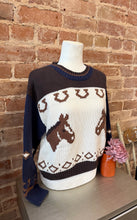 Western Colorblock Knit Sweater