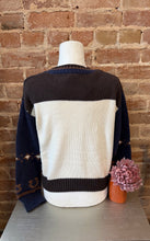 Western Colorblock Knit Sweater