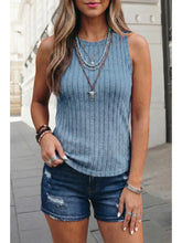 Mineral Washed Ribbed Tank Top