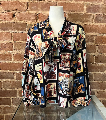 Cowboy Stamp Blouse