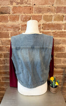 Denim Ruffle Vest