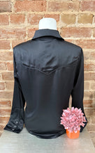 Satin Embroidered Snap Shirt