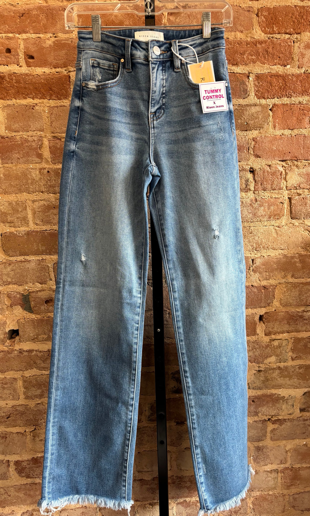 Risen High Rise Long Straight Jean