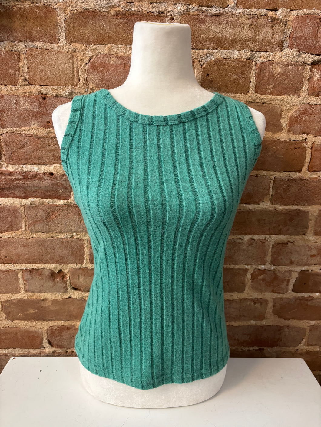 Mineral Washed Ribbed Tank Top