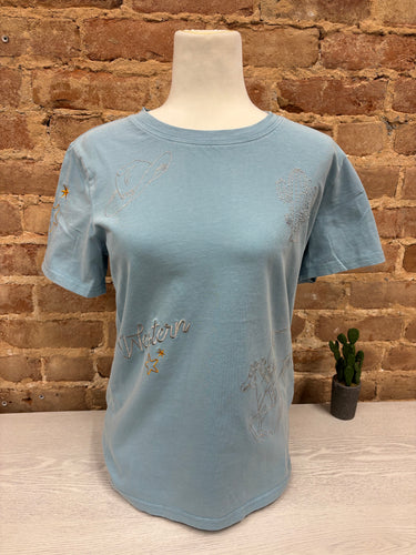 Western Embroidery Mineral Washed T-Shirt