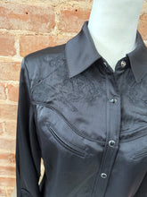 Satin Embroidered Snap Shirt