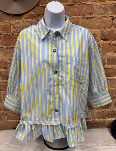 Striped Button Down Top