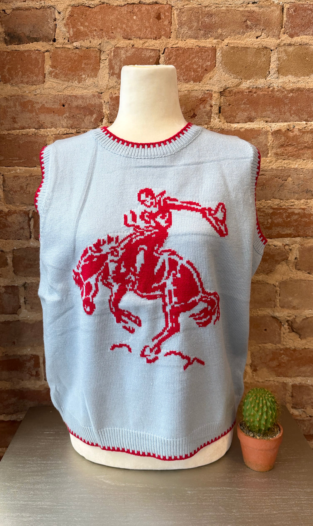 Bronc Rider Sweater Vest
