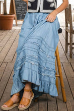 Chambray Casual Western Skirt