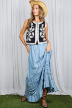 Chambray Casual Western Skirt