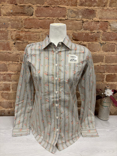 Kirby LS Shirt Vintage Floral Stripe