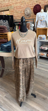 Abstract Leopard Barrel Pants