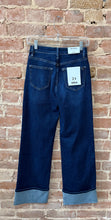 Wide Leg Cuffed Denim
